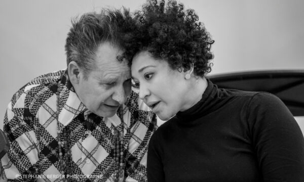 Rehearsal photos of Perle Noire with Julia Bullock and Tyshawn Sorey  directed by Peter Sellers with musicians from International Contemporary Ensemble (ICE), rehearsing at the Park Avenue Armory Artist studios on January 15, 2020.
Credit: Stephanie Berger.