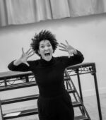 Rehearsal photos of Perle Noire with Julia Bullock and Tyshawn Sorey  directed by Peter Sellers with musicians from International Contemporary Ensemble (ICE), rehearsing at the Park Avenue Armory Artist studios on January 15, 2020.
Credit: Stephanie Berger.