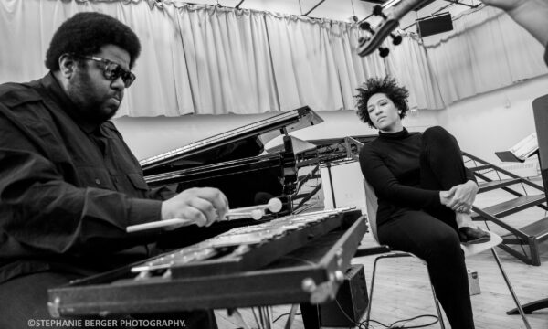 Rehearsal photos of Perle Noire with Julia Bullock and Tyshawn Sorey  directed by Peter Sellers with musicians from International Contemporary Ensemble (ICE), rehearsing at the Park Avenue Armory Artist studios on January 15, 2020.
Credit: Stephanie Berger.