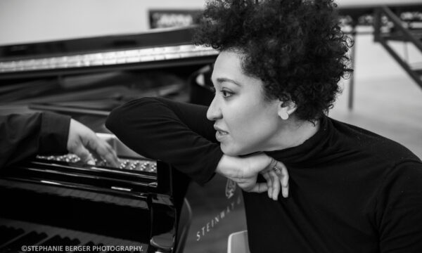 Rehearsal photos of Perle Noire with Julia Bullock and Tyshawn Sorey  directed by Peter Sellers with musicians from International Contemporary Ensemble (ICE), rehearsing at the Park Avenue Armory Artist studios on January 15, 2020.
Credit: Stephanie Berger.